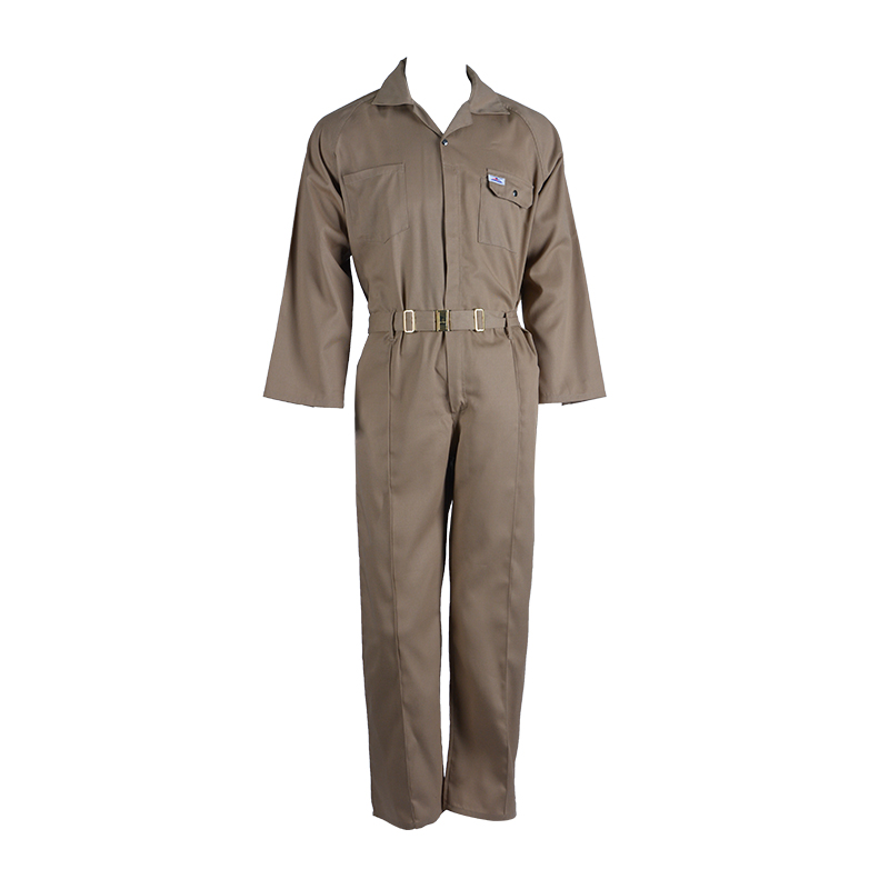 لباس کار چند جیبی قهوه ای بادوام C01