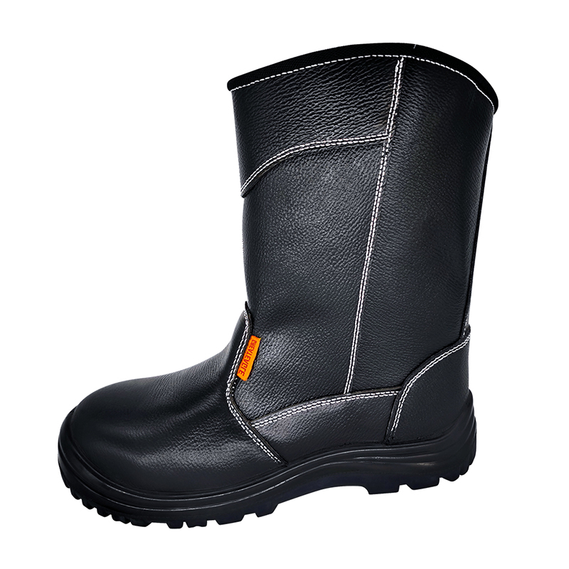 SS360 کفش های محافظ چرمی تمام دانه مقاوم در برابر سایش بالا