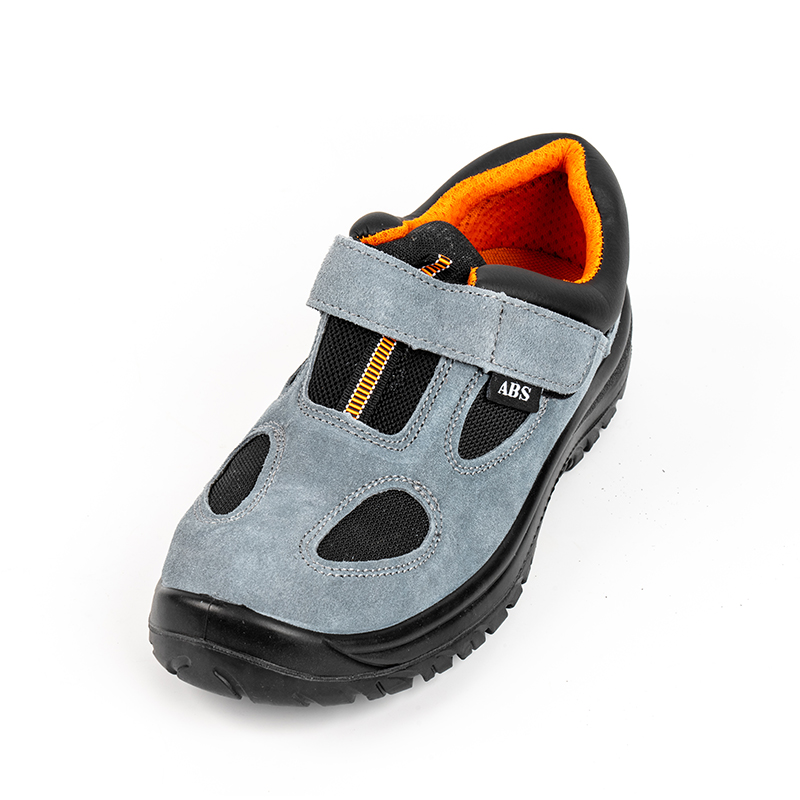 SS106 کفش ایمنی چرم پنجه جیر مش استیل مش تنفسی